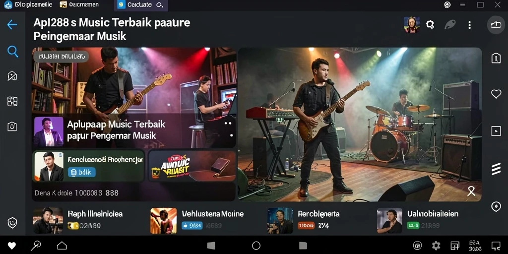 Tampilan gameplay API288 yang menampilkan pengalaman mendengarkan musik interaktif.