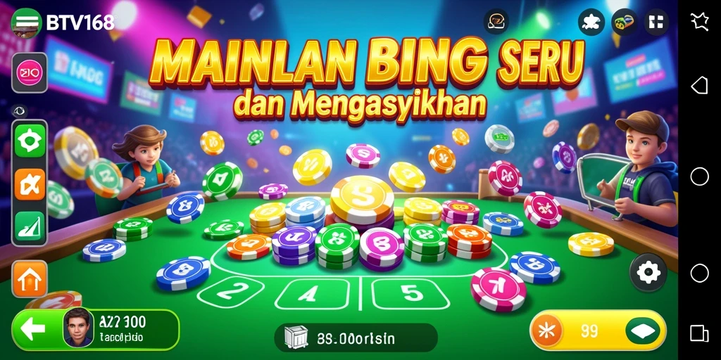 Tampilan gameplay Bingo yang mendebarkan di BTV168.