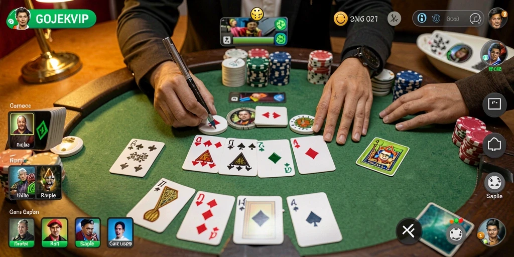 Tampilan menarik dan gameplay Gaple yang seru di GOJEKVIP.