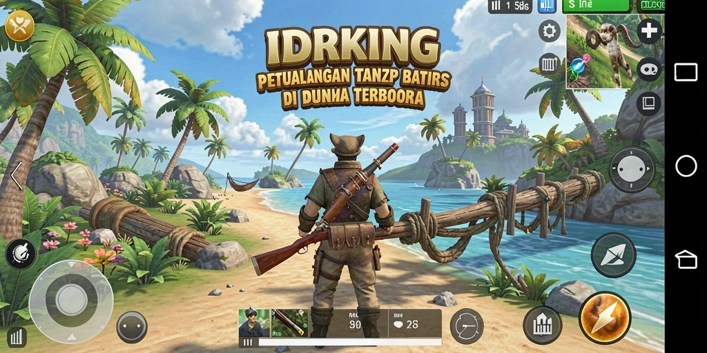 Tampilan gameplay Open World yang mendebarkan dan penuh warna di IDRKING.