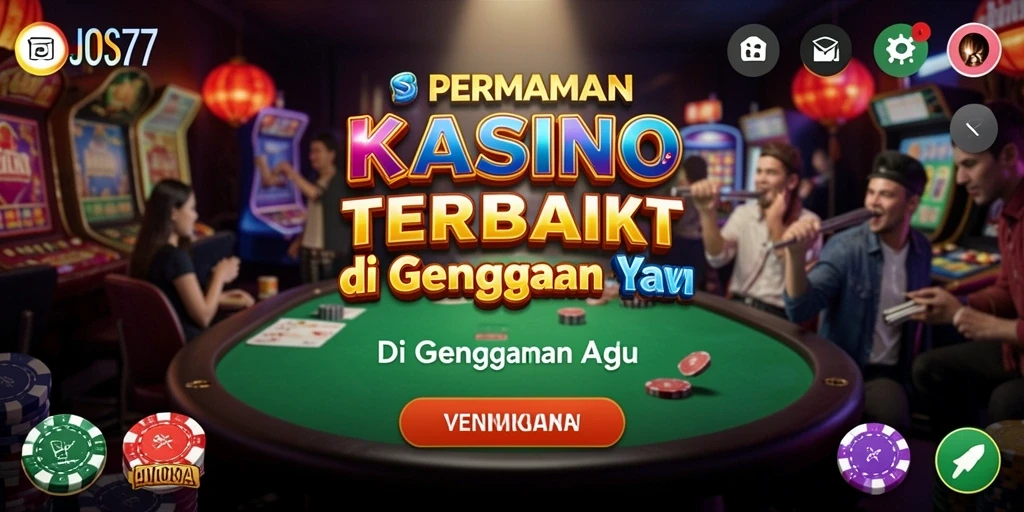Tampilan screenshot utama JOS77 dengan gameplay Kasino yang seru.