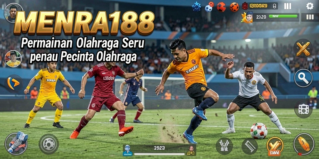 Tampilan gameplay MENARA188 yang penuh aksi olahraga.