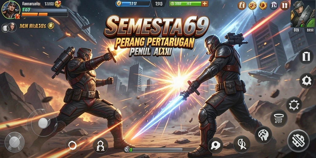 Tampilan seru dari pertarungan karakter di SEMESTA69.