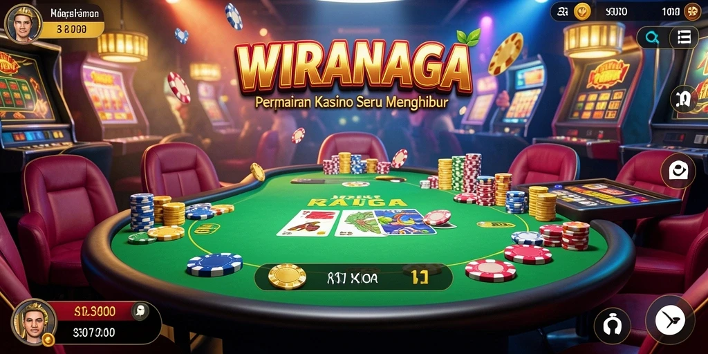 Tampilan menarik dari gameplay <strong>WIRANAGA</strong> di kasino.