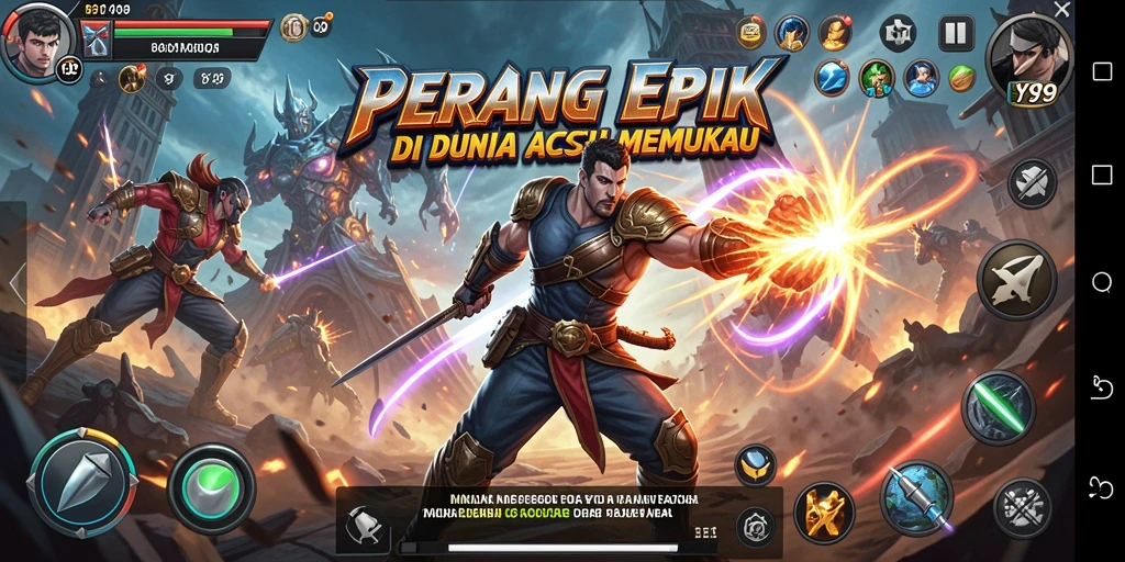 Tampilan gameplay Y89 yang menegangkan dan seru.